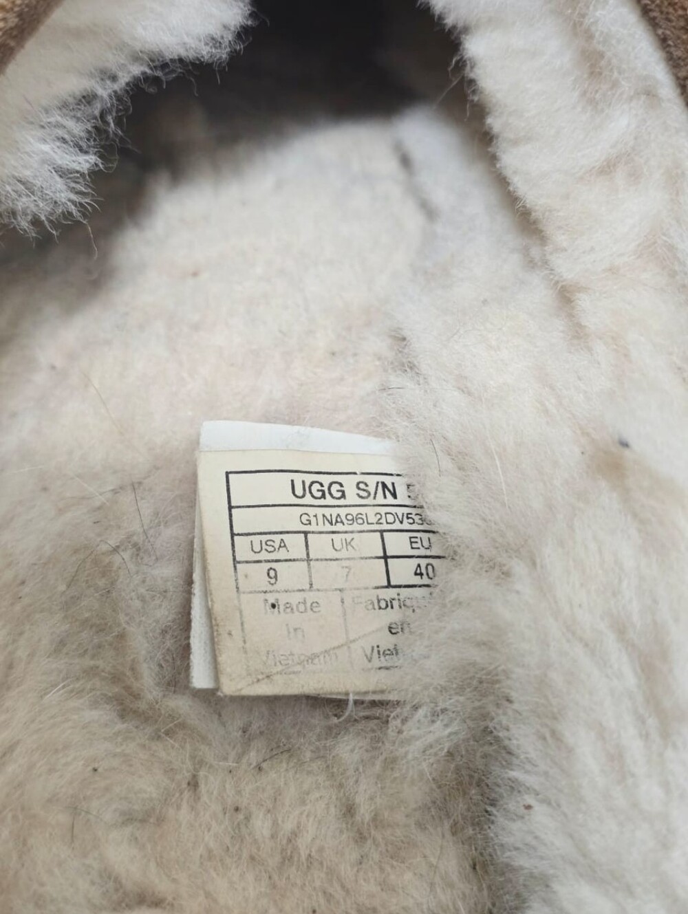 UGG Chestnut Brown Suede Shearling-Lined Clog Mules - Picture 8 of 10